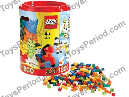 LEGO 5517 XXL 1800 Canister Set Parts List