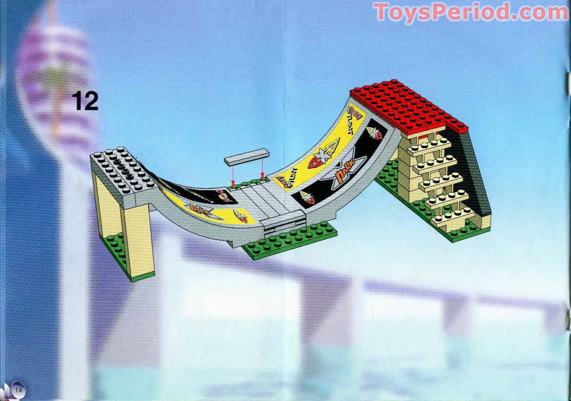 LEGO 6738 Skateboard Challenge Instructions and Parts List