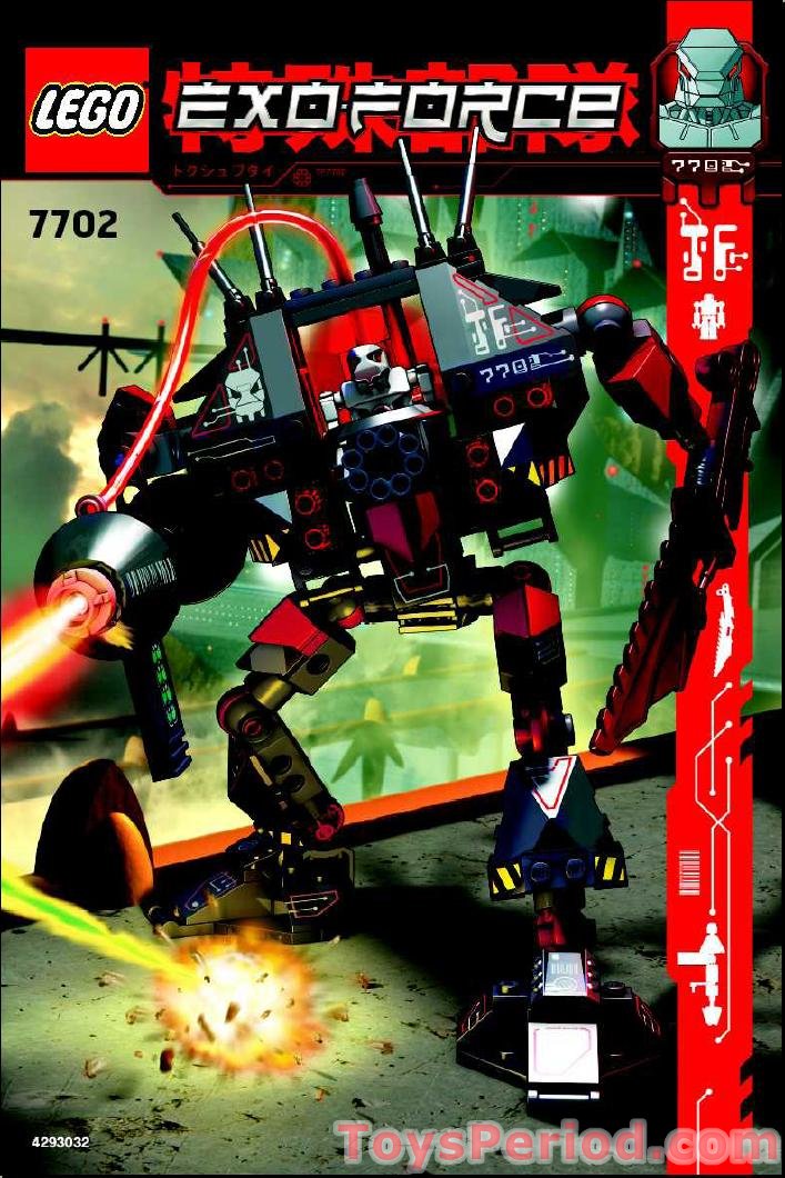 LEGO 7702 Thunder Fury Instructions and Parts List