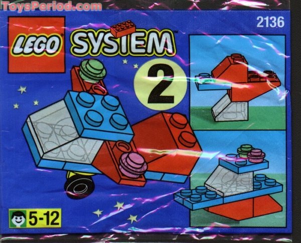 LEGO 2136 Sabah Promotional Set: Airplane Instructions and Parts List