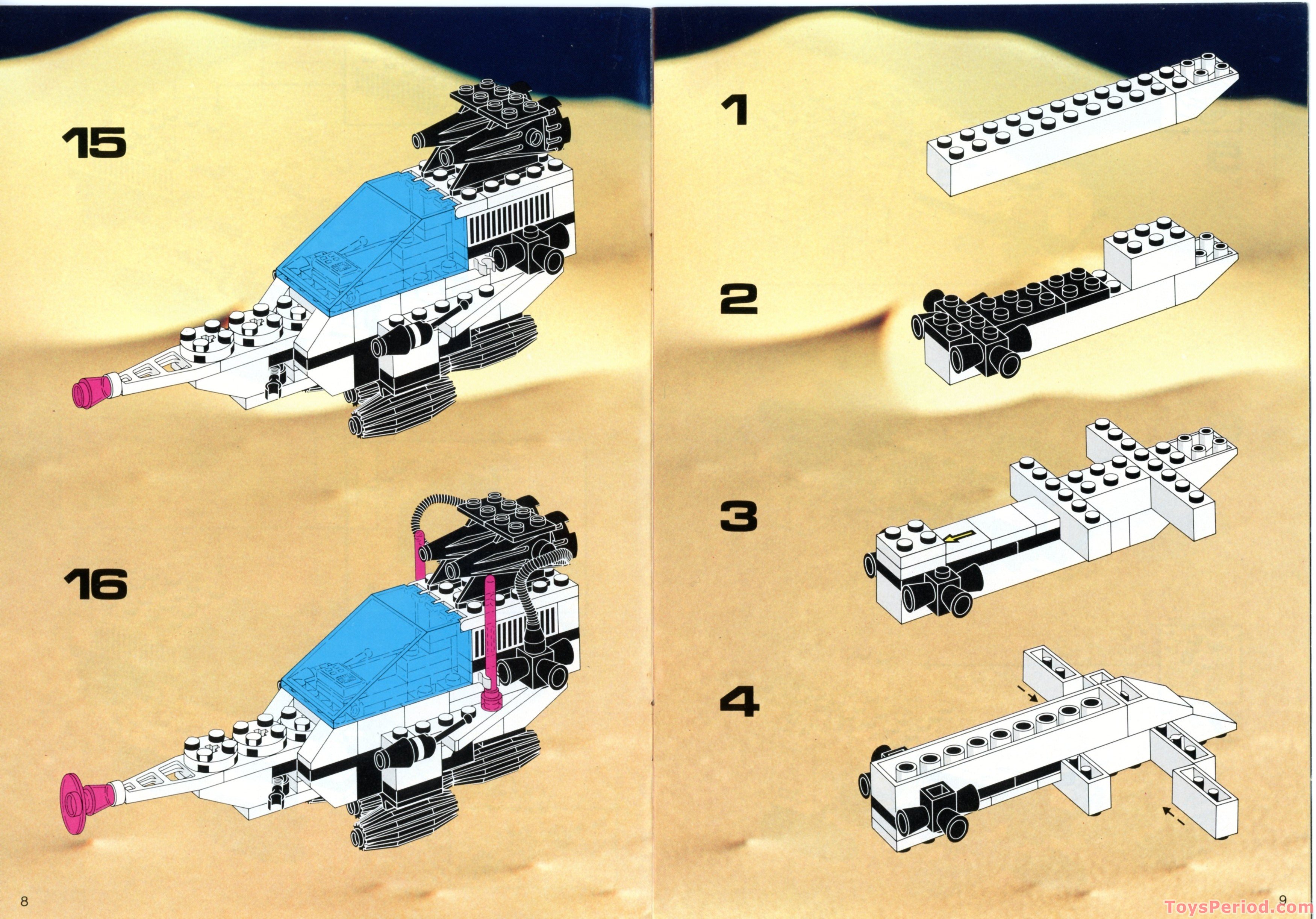 LEGO 6780 Light and Sound XT Starship Instructions and Parts List