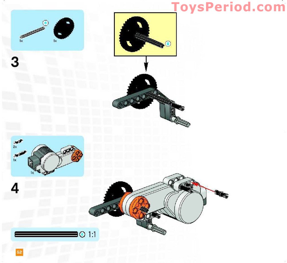 LEGO 9797 LEGO Mindstorms Education NXT Base Set Instructions and Parts ...