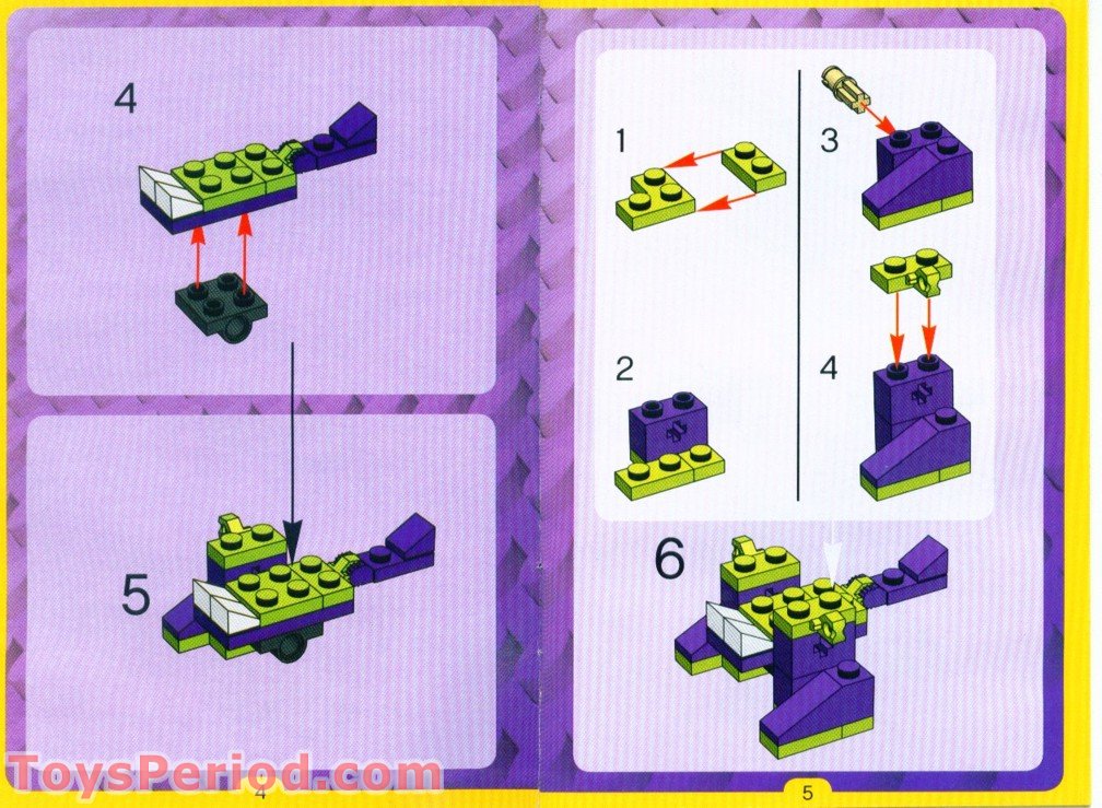 LEGO 4338 Monster Pod Instructions and Parts List