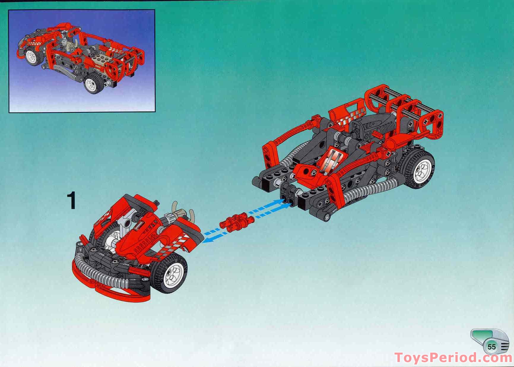 LEGO 8242 Slammer Turbo Set Parts Inventory and Instructions - LEGO