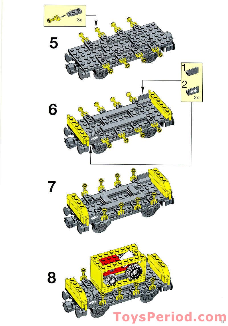 LEGO 4563 Load and Haul Railroad Instructions and Parts List