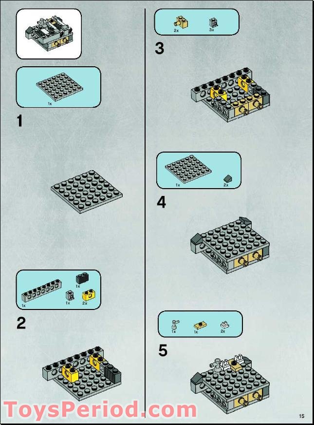 LEGO 7658 YWing Fighter Set Parts Inventory and Instructions LEGO