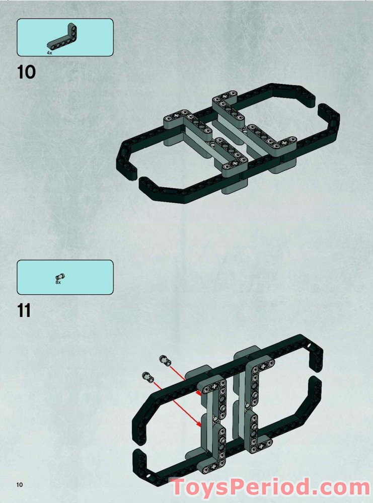 LEGO 7664 Tie Crawler Instructions and Parts List