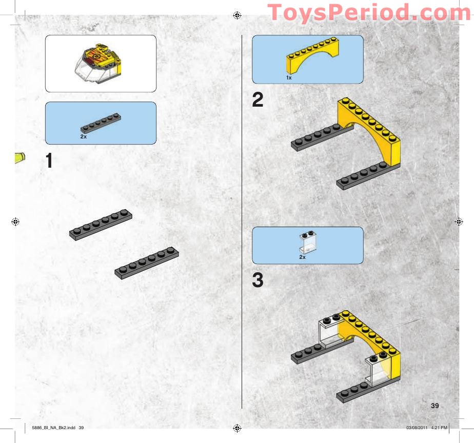 LEGO 5886 T-Rex Hunter Instructions and Parts List