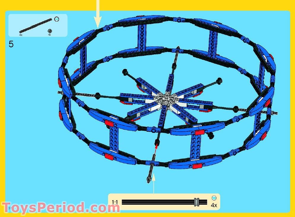 LEGO 4957 Ferris Wheel Instructions and Parts List