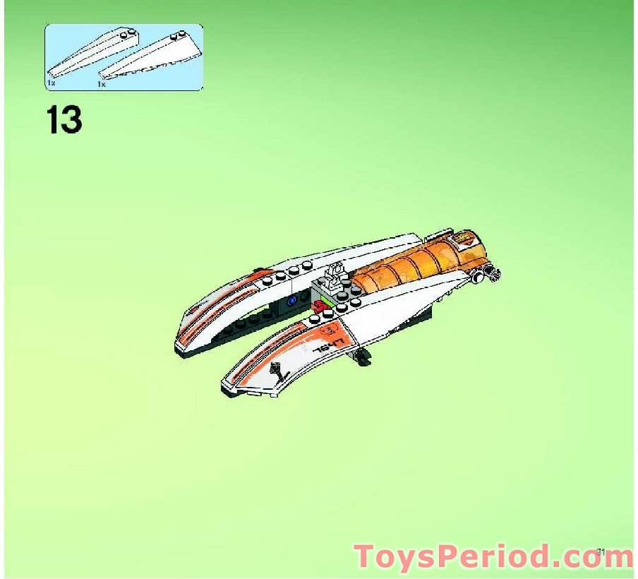 LEGO 7647 MX-41 Switch Fighter Instructions and Parts List