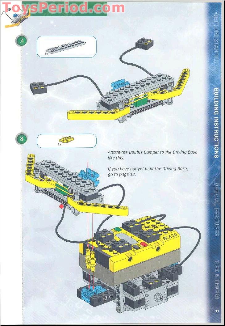 LEGO 3804 Robotics Invention System, Version 2.0 Instructions and Parts ...