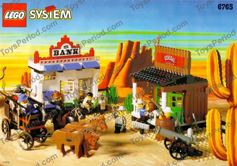 LEGO 6765 Gold City Junction Instructions and Parts List