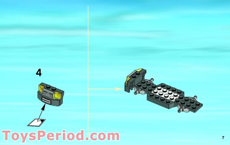 LEGO 60004 Fire Station Instructions and Parts List