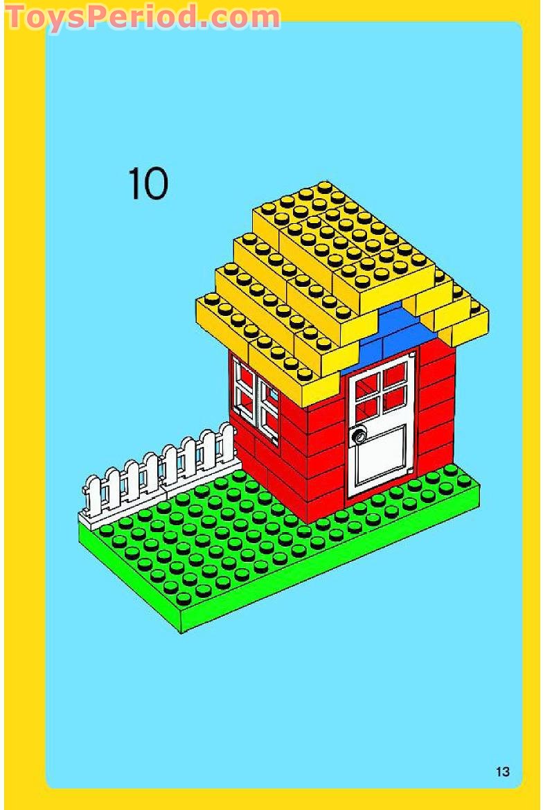 LEGO 7616 Basic Red Bucket Instructions and Parts List