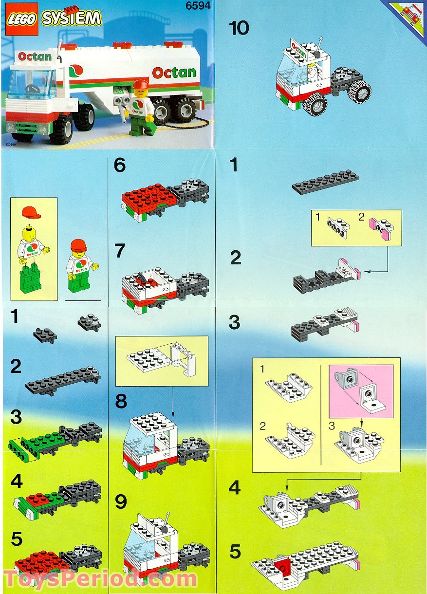 LEGO 6594 Gas Transit Set Parts Inventory and Instructions - LEGO