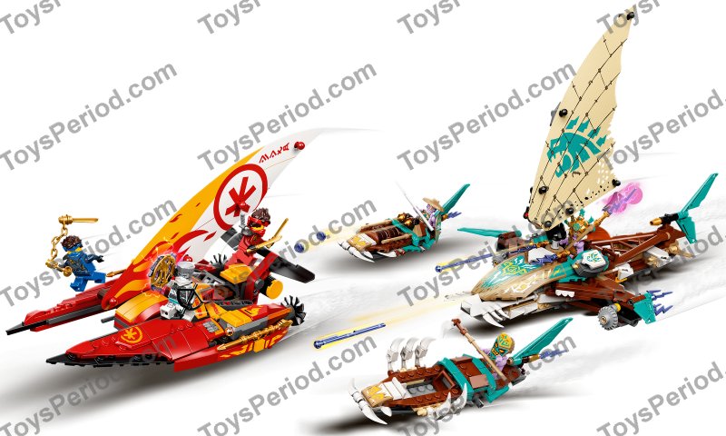 LEGO 71748 Catamaran Sea Battle Set Parts List