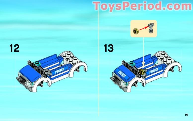 LEGO 4436 Patrol Car Instructions and Parts List