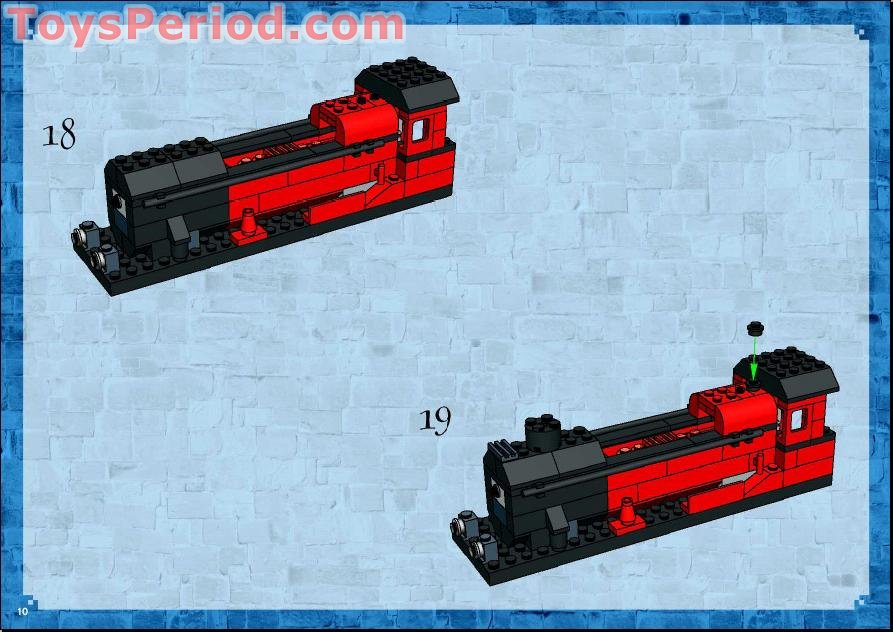 LEGO 4758 Hogwarts Express (2nd Edition) Instructions and Parts List
