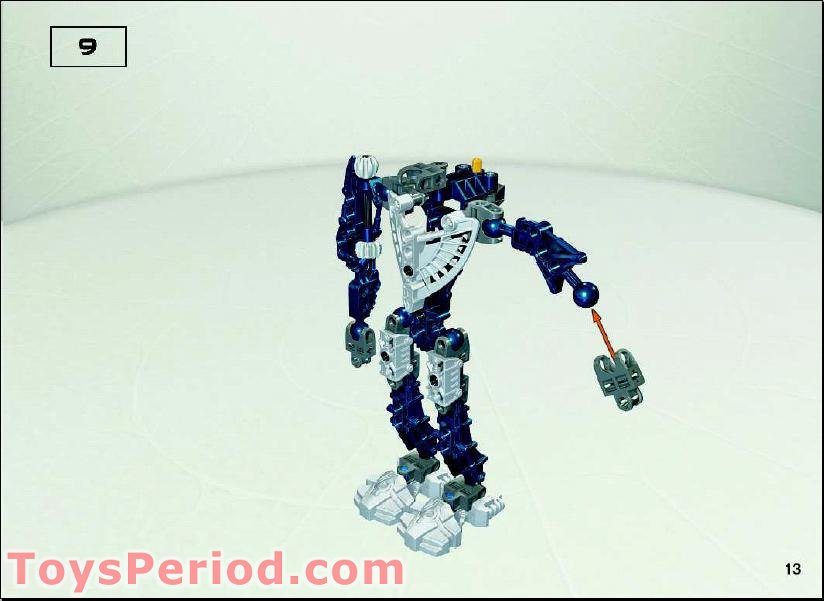 LEGO 8737 Toa Hordika Nokama Instructions and Parts List