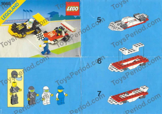 LEGO 1665 Dual FX Racers Instructions and Parts List