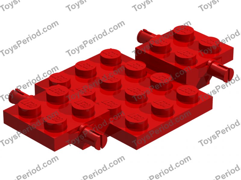 Base 4 x 7 x 2//3-2Stück schwarz Lego Fahrgestell Chassis 2441 Vehicle