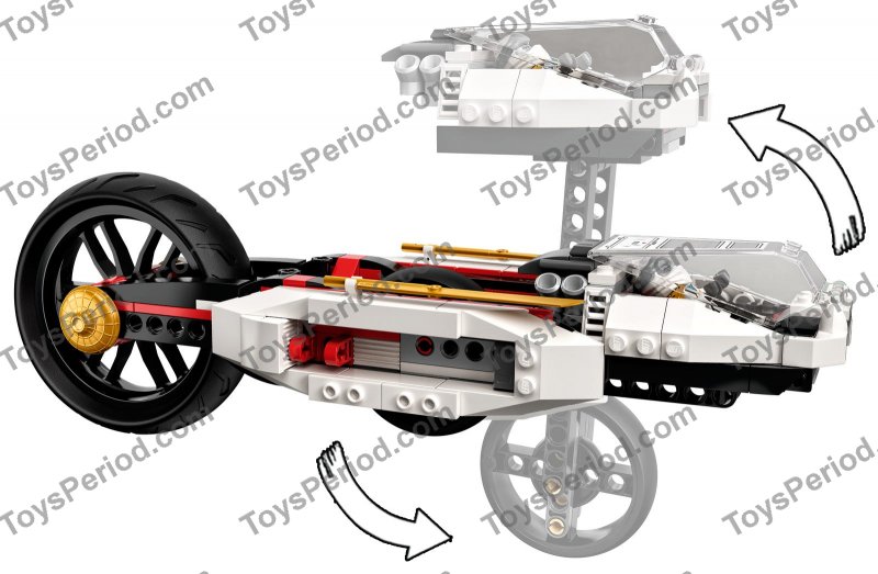 LEGO 71739 Ultra Sonic Raider Set Parts List