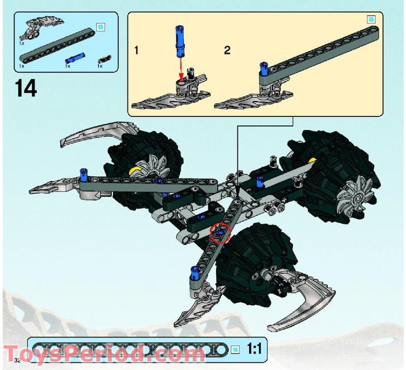 LEGO 8994 Baranus V7 Instructions and Parts List