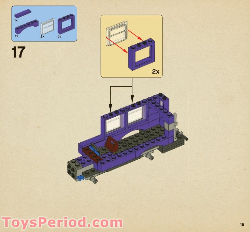 LEGO 4866 The Knight Bus Instructions and Parts List