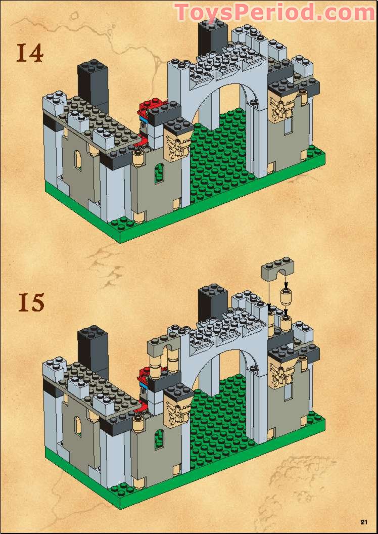 LEGO 6091 King Leo's Castle Instructions and Parts List