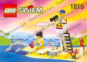 LEGO 1815 Paradisa Lifeguard Instructions and Parts List