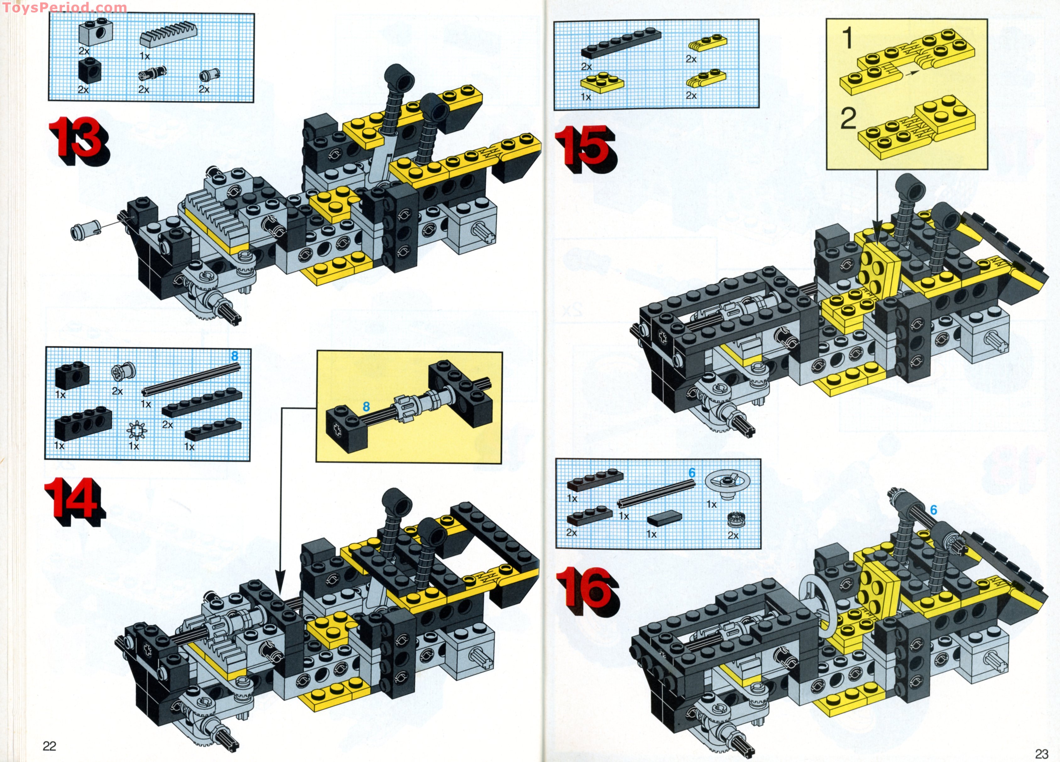 LEGO 8816 Off-Road Rambler Instructions and Parts List