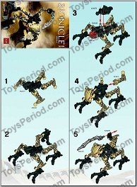 LEGO 8977 Zesk Instructions and Parts List
