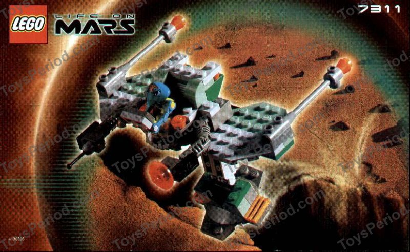 LEGO 7311 Red Planet Cruiser Instructions and Parts List