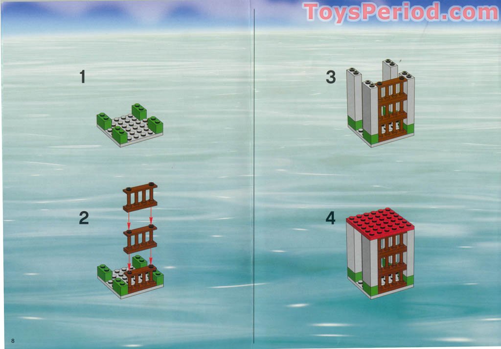 LEGO 7073 Pirate Dock Instructions and Parts List