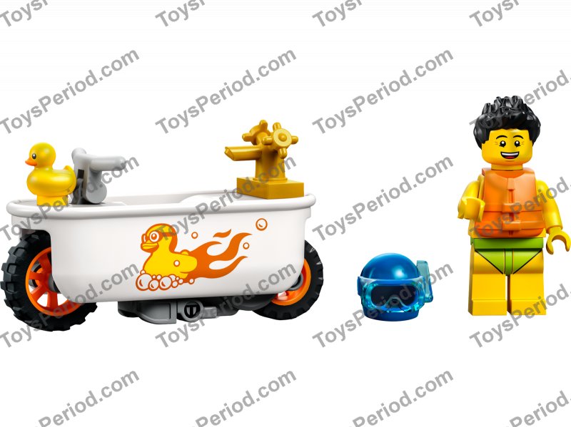 LEGO 60333 Bathtub Stunt Bike Set Parts List
