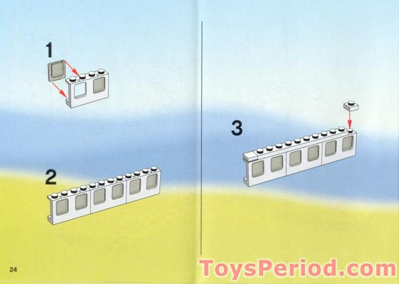 LEGO 4032-5 Passenger Plane - Jal Version Instructions and Parts List