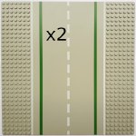 LEGO 6312 Two Straight Road Plates Vintage 1986 Street Set LEGO 6312 Two Straight Road Plates Vintage 1986 Street Set
