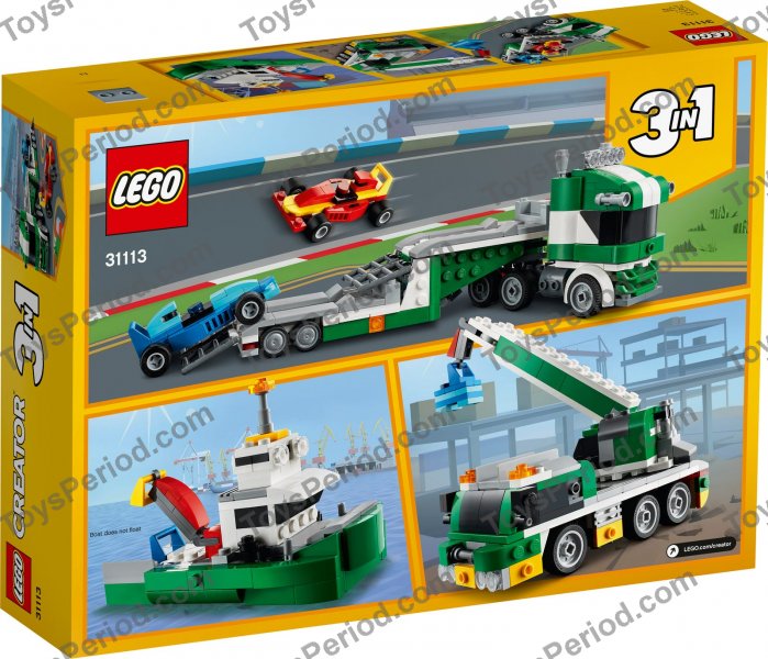 てるページ LEGO 31113 Race Car Transporter Set Parts List