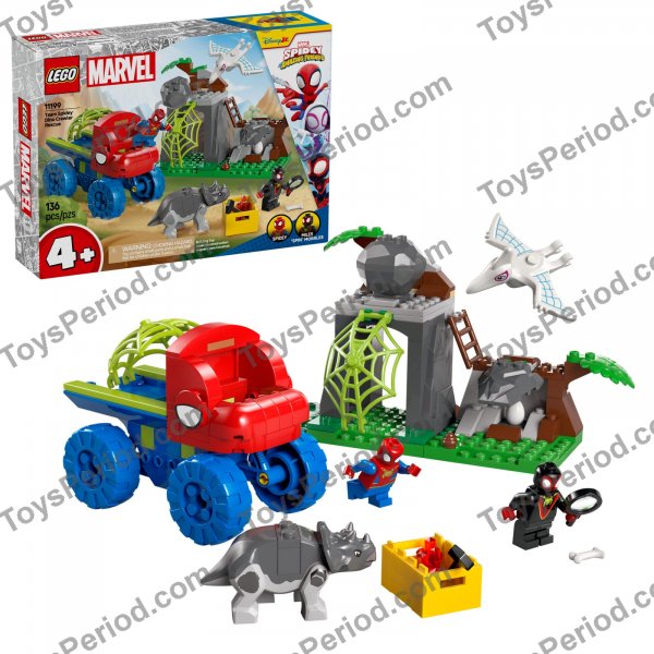 LEGO 11199 Team Spidey Dino Crawler Rescue Set Parts List