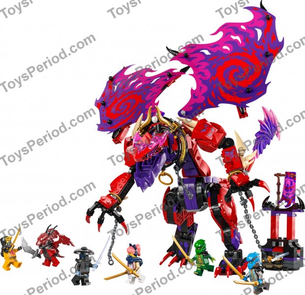 LEGO 71832 Thunderfang Dragon of Chaos Set Parts List