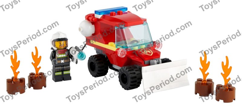 LEGO 60279 Fire Hazard Truck Set Parts List