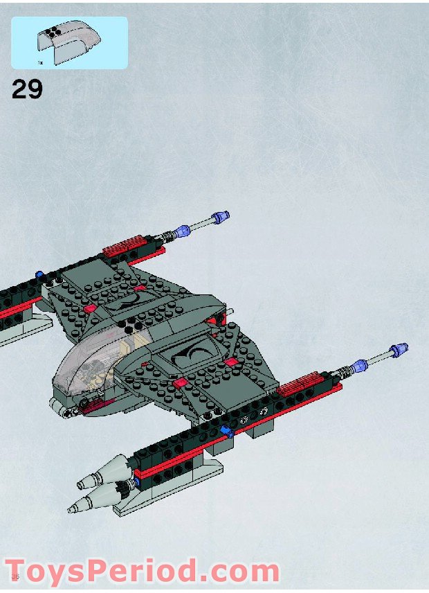 LEGO 7673 Magna Guard Starfighter Instructions and Parts List