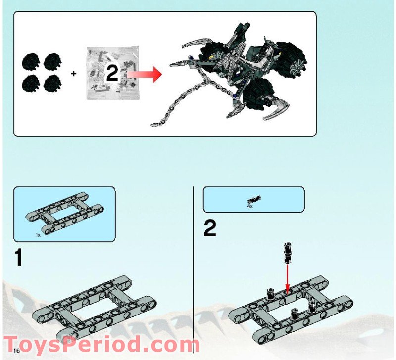 LEGO 8994 Baranus V7 Instructions and Parts List