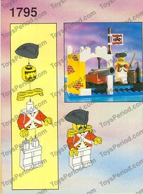 LEGO 1795 Imperial Cannon Instructions and Parts List