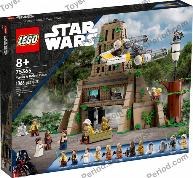 LEGO 75365 Yavin 4 Rebel Base Set Parts List