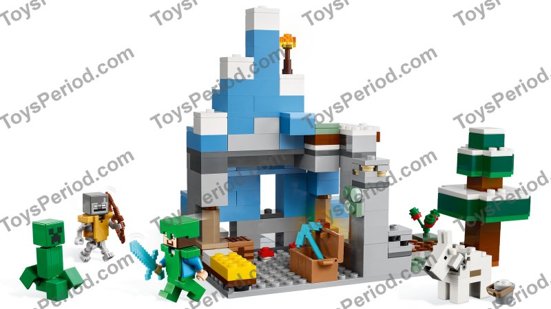 LEGO 21243 The Frozen Peaks Set Parts List