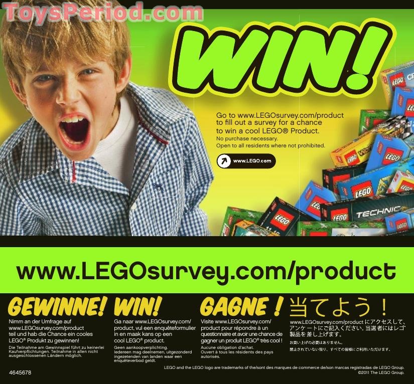 LEGO 7067 Jet-Copter Encounter Instructions and Parts List