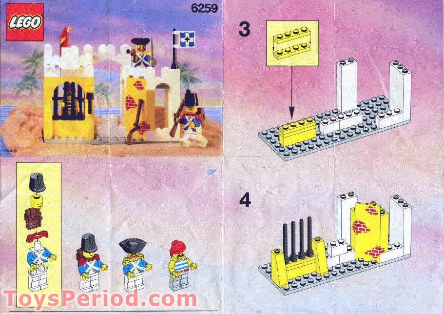 LEGO 6259 Broadside's Brig Set Parts Inventory and