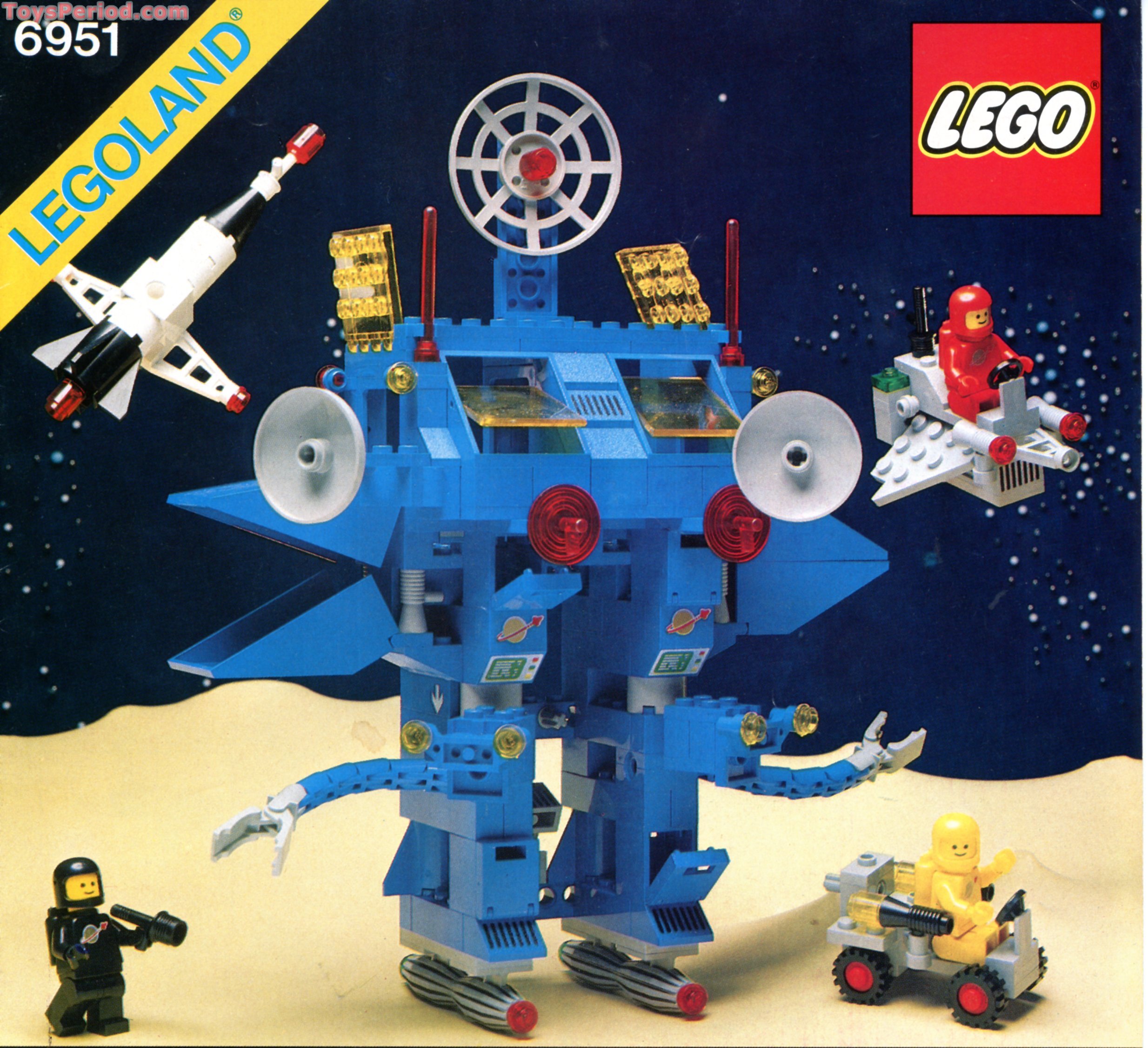 LEGO 6951 Robot Command Center Instructions and Parts List