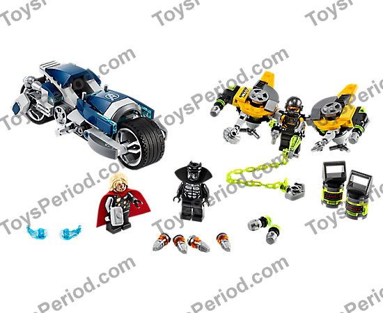 LEGO 76142 Avengers Speeder Bike Attack Set Parts List